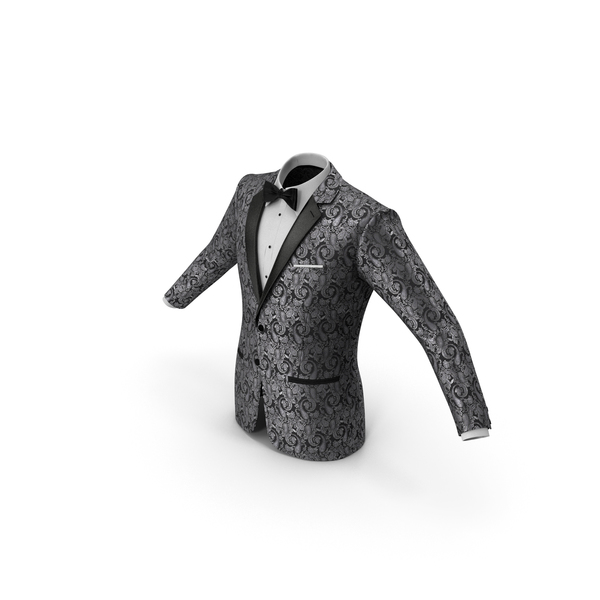 Patterned Tuxedo Jacket PNG & PSD Images