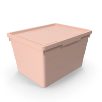 Pink Plastic Storage Box With Lid PNG & PSD Images