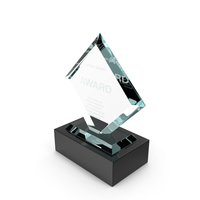 Rectangle Glass Award Trophy PNG & PSD Images