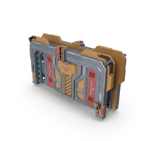Sci Fi Reinforced Sliding Gate PNG & PSD Images
