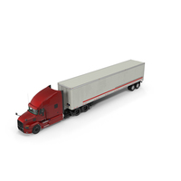 Semi Truck with Trailer Generic PNG & PSD Images