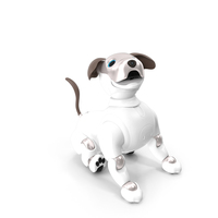 Sony Aibo 2017 Sitting Pose PNG & PSD Images