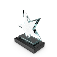 Star Glass Award Trophy PNG & PSD Images