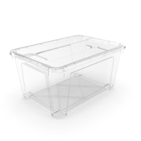 Transparent Plastic Container with Lid PNG & PSD Images
