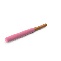 Pink Chocolate Dipped Pretzel Rod PNG & PSD Images