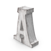 Wooden Decorative Letter A PNG & PSD Images
