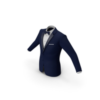 Tuxedo Blue Jacket PNG & PSD Images