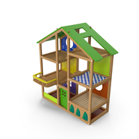 Wooden Dollhouse PNG & PSD Images