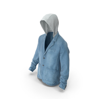 Men's Jean Jacket Blue PNG & PSD Images
