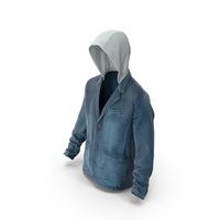 Men's Jean Jacket  Dark Blue PNG & PSD Images