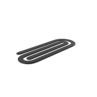 Plastic Paper Clip Black PNG & PSD Images