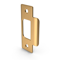 Door Lock Strike Plate Golden PNG & PSD Images