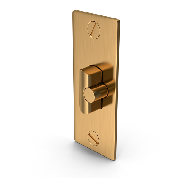 Door Lock Deadlatch Golden With Screwhead PNG & PSD Images