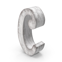 Wooden Decorative Letter C PNG & PSD Images