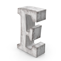 Wooden Decorative Letter E PNG & PSD Images