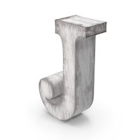 Wooden Decorative Letter J PNG & PSD Images