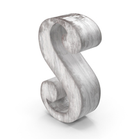 Wooden Decorative Letter S PNG & PSD Images