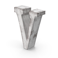 Wooden Decorative Letter V PNG & PSD Images