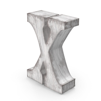 Wooden Decorative Letter X PNG & PSD Images