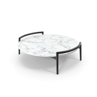Flexform Ascanio Coffee Marble Table PNG & PSD Images