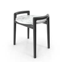 Flexform Ascanio Coffee Marble Table PNG & PSD Images