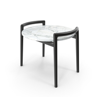 Flexform Ascanio Coffee Marble Table PNG & PSD Images
