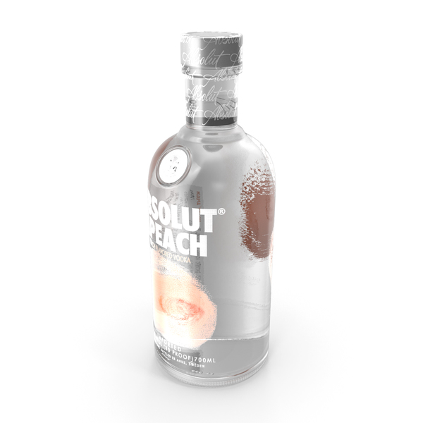 Absolut Apeach Vodka Bottle PNG & PSD Images