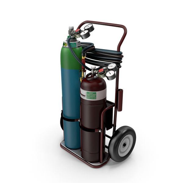 Oxygas Welding Trolley PNG & PSD Images