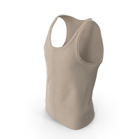 Mens Sleeveless TShirt Beige PNG & PSD Images