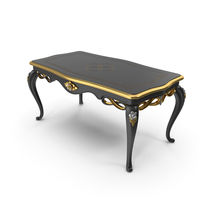 Black Signorini Coco Forever Baroque Coffee Table PNG & PSD Images