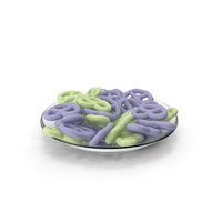 Plate With Yogurt Covered Pretzels PNG & PSD Images