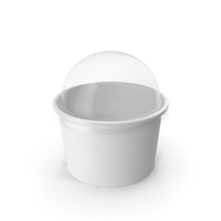 Paper Food Cup with Clear Lid for Dessert 6 Oz 150 ml PNG & PSD Images