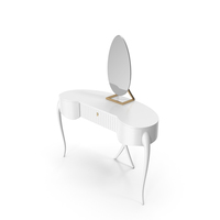 White Christopher Guy Amarante Dressing Vanity Table PNG & PSD Images