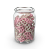 Jar with Yogurt Covered Pretzels with Pops PNG & PSD Images