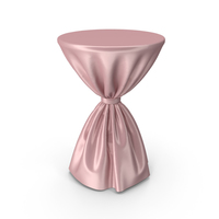 Pink Silk Tablecloth Cocktail Table PNG & PSD Images