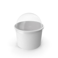 Paper Food Cup with Clear Lid for Dessert 8 Oz 200 ml PNG & PSD Images