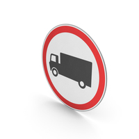 Road Sign No Heavy Goods Vehicles PNG & PSD Images