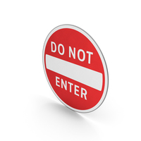 Road Sign Do Not Enter PNG & PSD Images