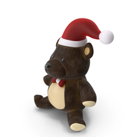 Christmas Teddy Bear Brown PNG & PSD Images