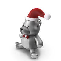 Christmas Teddy Bear Steel PNG & PSD Images