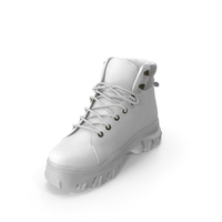 Women's Boot  White PNG & PSD Images