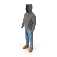 Men's Boots Jeans T-Shirt Hoodie PNG & PSD Images