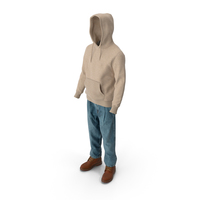 Men's Boots Jeans T-shirt Hoodie Beige Brown PNG & PSD Images