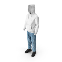 Men's Boots Jeans T-shirt Hoodie Black White PNG & PSD Images