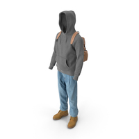 Men's Boots Jeans T-shirt Hoodie Hat Backpack PNG & PSD Images