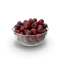 Cherries in a Glass Plate PNG & PSD Images