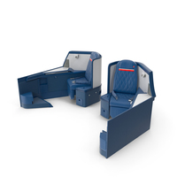 Airbus A330-300 Delta One Business Class Seats Side PNG & PSD Images