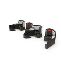 Airplane Business Class Seats Set PNG & PSD Images