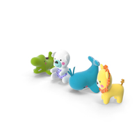 Baby Plastic Animal Toys PNG & PSD Images