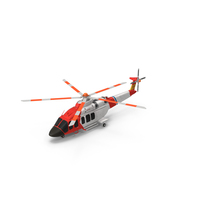 Bell 525 Relentless Paramedic Helicopter PNG & PSD Images